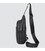 Кожаный черный слинг на два отдела Tiding Bag FL-A25F-8803A фото, картинка, изображение
