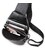 Кожаный черный слинг на два отдела Tiding Bag FL-A25F-8803A фото, картинка, изображение