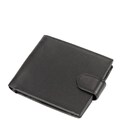 Чорне портмоне на кнопці з монетницею Tiding Bag M39-8069BRA картинка, зображення, фото