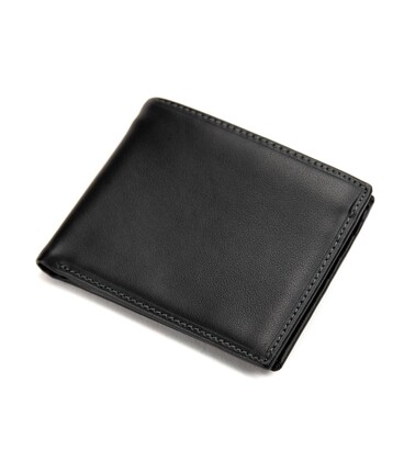 Класичне чорне шкіряне портмоне Tiding Bag M39-1023-3A картинка, зображення, фото