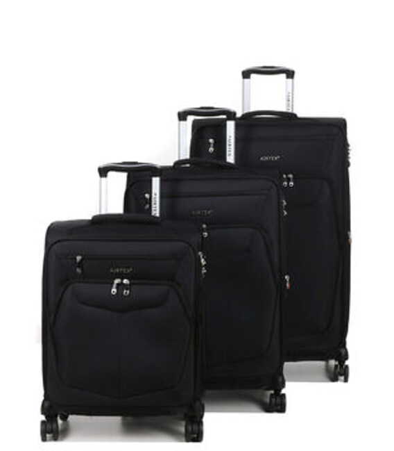 Набір валіз Airtex 6903 чорний - картинка, зображення, фото валізи