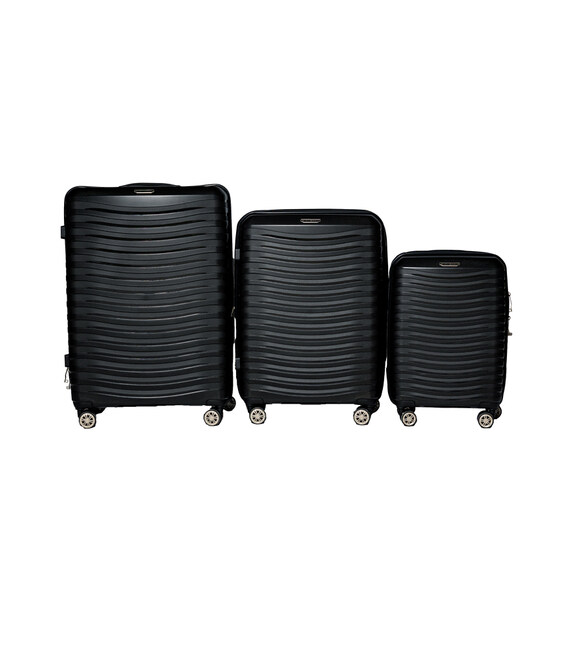 Набір валіз Snowball 43803 Evora чорний картинка, зображення, фото