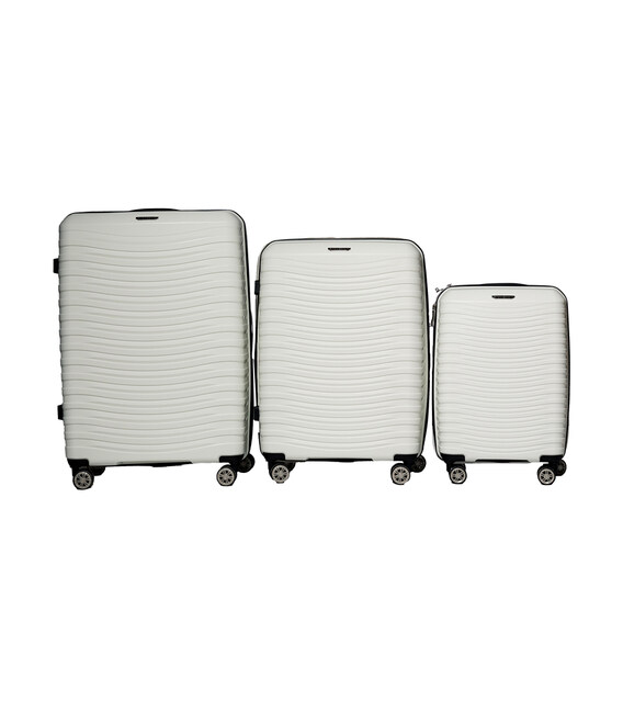 Набор чемоданов Snowball 43803 Evora белый фото, картинка, изображение