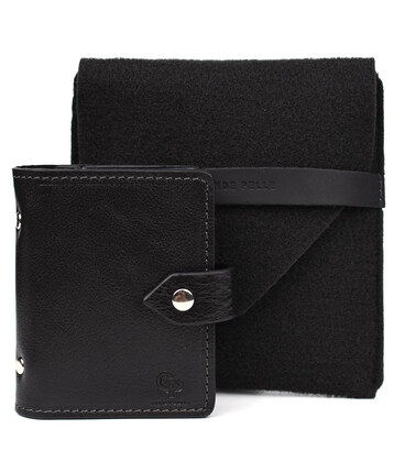 Кардхолдер CardCase чорна шкіра Grande Pelle 311410 картинка, зображення, фото
