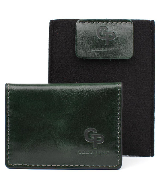 Обкладинка на ID паспорт автодокументи права зелена Grande Pelle 211391 картинка, зображення, фото