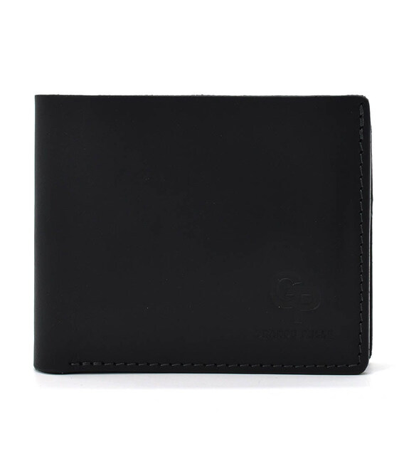 Чоловіче шкіряне портмоне чорне матове Grande Pelle 508110 картинка, зображення, фото