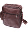 Удобная мужская сумка из натуральной кожи 22858 Vintage Коричневый фото, картинка, изображение