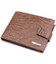 Місткий чоловічий гаманець з натуральної шкіри KARYA 22854 Коричневий картинка, зображення, фото
