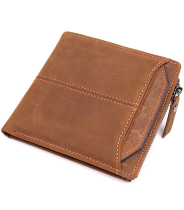 Практичний гаманець для чоловіків з натуральної шкіри 22856 Vintage Коричневий картинка, зображення, фото