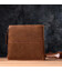 Чоловічий шкіряний гаманець для карток купюр та монет Vintage 22856 Коричневий картинка, зображення, фото