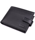Вместительный мужской кошелек из натуральной кожи BOND 22861 Черный фото, картинка, изображение