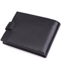 Вместительный мужской кошелек из натуральной кожи BOND 22861 Черный фото, картинка, изображение