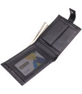 Місткий чоловічий гаманець з натуральної шкіри BOND 22861 Чорний картинка, зображення, фото