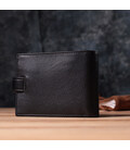 Вместительный мужской кошелек из натуральной кожи BOND 22861 Черный фото, картинка, изображение