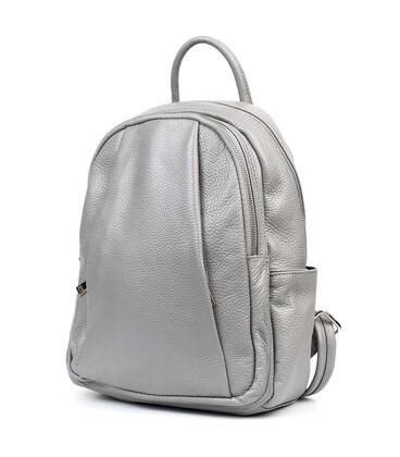 Шкіряний жіночий рюкзак Virginia Conti Italy - 02443_grey сірий картинка, зображення, фото