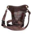 Сумка-барсетка на пояс чоловіча шкіряна Vintage 20013 Коричнева картинка, зображення, фото