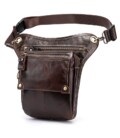 Сумка-барсетка на пояс чоловіча шкіряна Vintage 20013 Коричнева картинка, зображення, фото