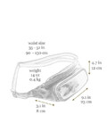Жіноча шкіряна сумка-слінг Belly Bag - Independent People - Чорний колір - Time Resistance 5225001W фото, картинка, изображение