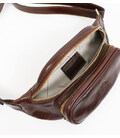 Жіноча шкіряна сумка-слінг Belly Bag - Independent People - Коричневий колір - Time Resistance 5215901W картинка, зображення, фо