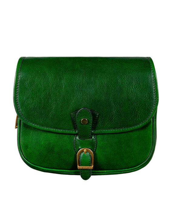 Жіноча шкіряна сумка-сідло - Women In Love - Зелений колір - Time Resistance 5244801 фото, картинка, изображение