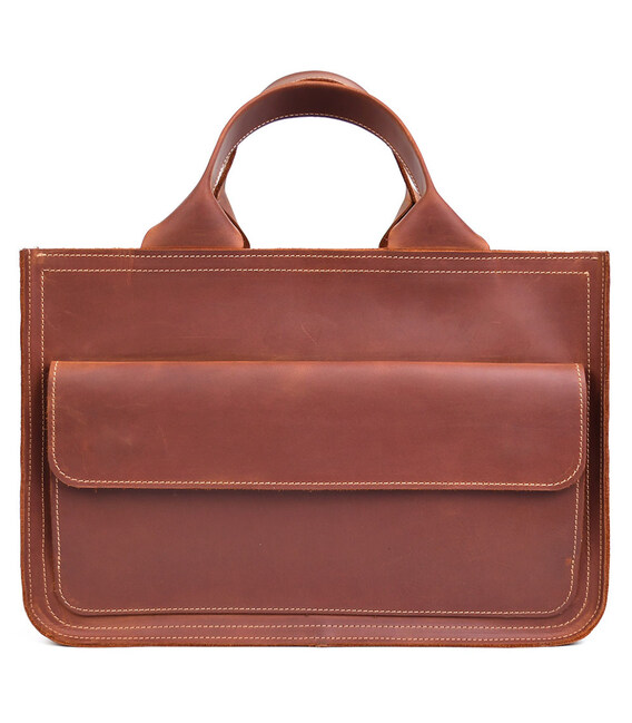 Сумка портфель шкіряна для документів ноутбука LIMARY lim-380RB коньячна картинка, зображення, фото