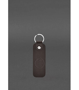 Шкіряний брелок для Авто Nissan темно-коричневий картинка, зображення, фото