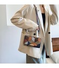 Кроссбоди из эко-кожи с геометрическим рисунком Lilly P2-15119230BL фото, картинка, изображение