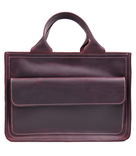 Сумка портфель шкіряна для документів ноутбука LIMARY lim-380RW бордо картинка, зображення, фото
