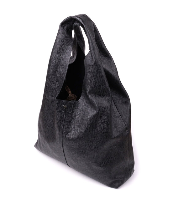 Жіночий шоппер 2 в 1 із натуральної шкіри GRANDE PELLE 22881 Чорний картинка, зображення, фото