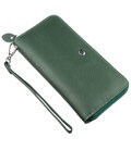 Жіночий клатч-гаманець на блискавки ST Leather 18936 Зелений картинка, зображення, фото