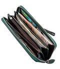 Женский клатч-кошелек на молнии ST Leather 18936 Зеленый фото, картинка, изображение