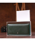Женский клатч-кошелек на молнии ST Leather 18936 Зеленый фото, картинка, изображение