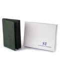 Визитница-книжка ST Leather 19215 Зеленая фото, картинка, изображение