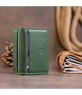 Визитница-книжка ST Leather 19215 Зеленая фото, картинка, изображение
