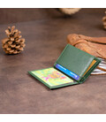 Візитниця-книжка ST Leather 19215 Зелена картинка, зображення, фото