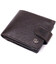Практичне портмоне з люксової зернистої шкіри флотар GRANDE PELLE 22876 Коричневий картинка, зображення, фото