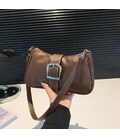 Удлиненная сумка через плечо из эко-кожи Lilly P2-8577-1DB фото, картинка, изображение