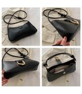 Кроссбоди из эко-кожи черное Lilly P2-6718A фото, картинка, изображение