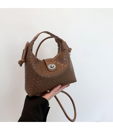 Маленькое плетенное кроссбоди эко-кожа Lilly P1-913DB фото, картинка, изображение