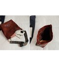 Сумка женская из эко-кожи с тканевым ремнем Lilly P1-6017BO фото, картинка, изображение