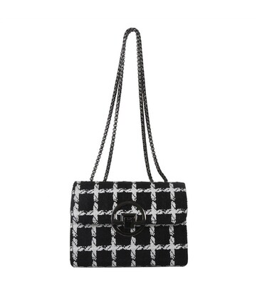 Маленькая твидовая сумочка на цепочке Lilly P2-1520AW фото, картинка, изображение