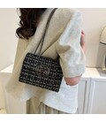 Маленькая твидовая сумочка на цепочке Lilly P2-1520A фото, картинка, изображение