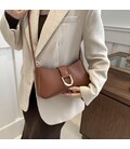 Кроссбоди из эко-кожи коричневое Lilly P2-6718C фото, картинка, изображение