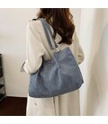 Вельветовая женская сумка серая Lilly P4-1555G фото, картинка, изображение