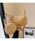 Вельветовая сумка через плечо с кошельком Lilly P4-9620B фото, картинка, изображение