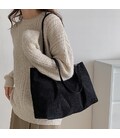 Вельветовая женская сумка черная Lilly P4-1555A фото, картинка, изображение