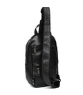 Рюкзак слінг шкіряний з кишенями TARWA FA-6020-3md чорний флотар картинка, зображення, фото