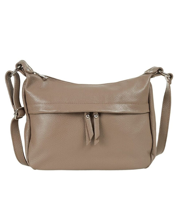 Шкіряна жіноча сумка Virginia Conti (Італія) - VC01355dtaupe фото, картинка, изображение