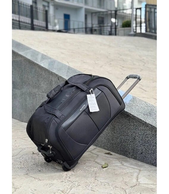 Сумка дорожная на колесах Unlimited 1106 большая черная фото, картинка, изображение
