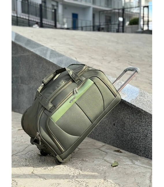 Сумка дорожня на колесах Unlimited 1106 середня оливкова картинка, зображення, фото